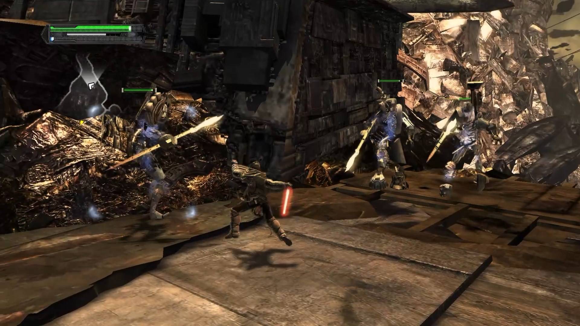 Star Wars The Force Unleashed - геймплей игры Windows